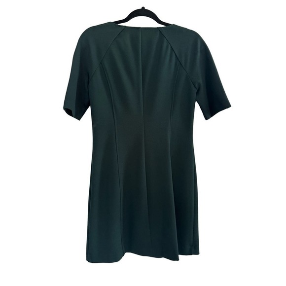 Trina Turk Kane Textured Point Dress Deep Green Size 6 - Picture 5 of 6